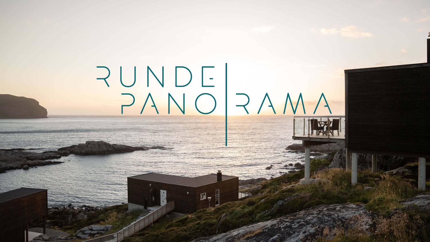 Moderne utleiehytter fra Runde Panorama – foto produsert av Inari ved kysten på Runde.